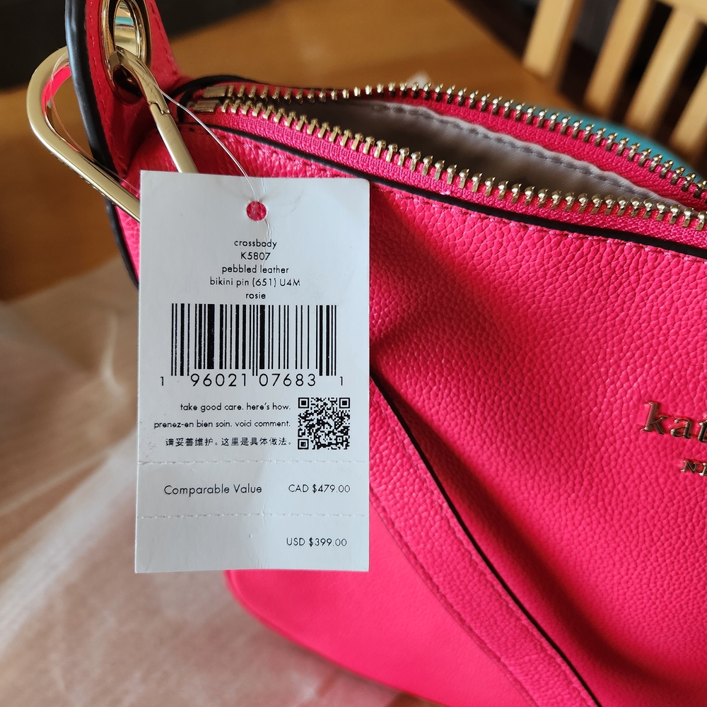 Kate Spade Bikini Pink Crossbody Bag - Picture 7 of 9